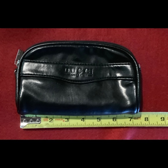 Authentic Gucci black leather cosmetic bag - Picture 5 of 6